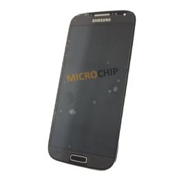 Кликните для увеличения изображения Samsung I9500 Galaxy S4 Дисплей в сборе с тачскрином и передней панелью (цвет black) Оригинал