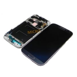 Кликните для увеличения изображения Samsung I9505 Galaxy S4 LTE Дисплей в сборе с тачскрином и передней панелью (цвет black) Оригинал
