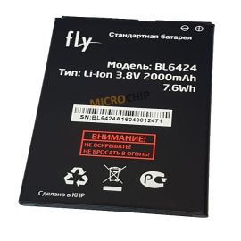 Fly FS505/Senseit A109/ Prestigio PSP3507 DUO/ Wize N3 Аккумуляторная батарея (BL6424) 2000mAh Оригинал